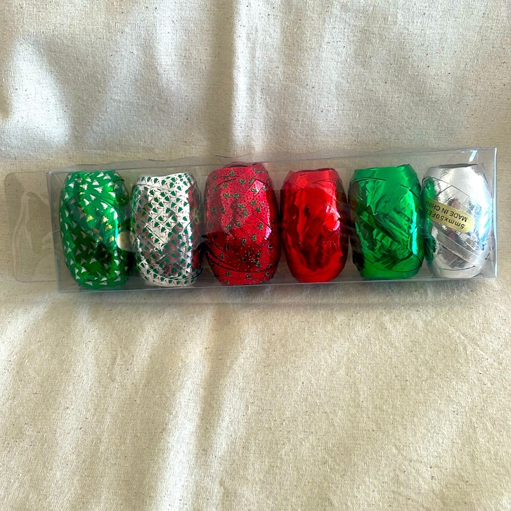 Regal Greetings Metallic Curl Ribbon 6 Pack (300’) Christmas Birthday NWT - Picture 3 of 12